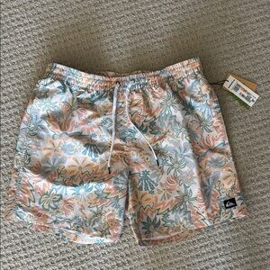 NWT Quicksilver Re-Mix Volley Birch 17” Boardshort - size XL